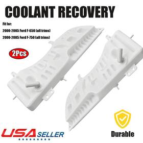 Auxito F81z8a080aa 1/2x Radiator Coolant Recovery Reservoir For Ford F650 F750 2000-05