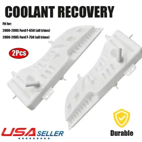 F81z8a080aa Auxito 1/2x Radiator Coolant Recovery Reservoir For Ford F650 F750 2000-05