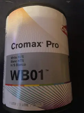 Wb01 Axalta Cromax Pro White H/s Quart Size