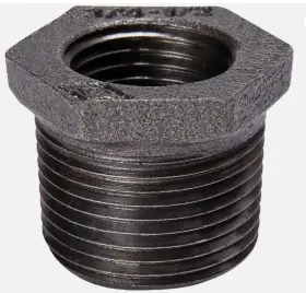 521-931hc B&k 1/2 Inch X 1/4 Hexagon Black Iron Bushing