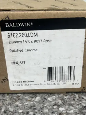 5162260ldm Baldwin 5162.ldm Single Left Dummy Lever With R017 Rose And Concealed