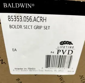 85353056acrh Baldwin Boulder Sectional Entry Right Handed Handle Set Satin Nicke