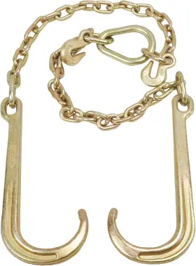 Mt019003 Batoneco 5/16 Inch X 2ft G70 Tow Chain V- Bridle With 15 Long Shank X2&apos