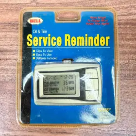 37031 Bell Oil And Tire Service Reminder Electronic Device Clips To Visor New