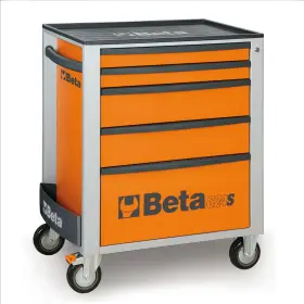 037000061 Beta Tools Usa Mobile Roller Cab 5 Draw Orange