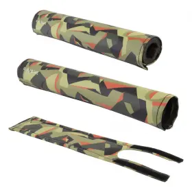Black Ops 888571078747 Bmx Bike Pad Set Mx 3pc Top Tube - Handlebar Stem Pads Geo Camo