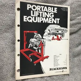 J-117 Blackhawk 1972 Lifting Equipment Catalog