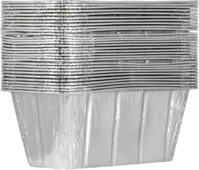 5709 Blackstone Grease Cup Liners For Rear Griddles - 30 Pack Silver