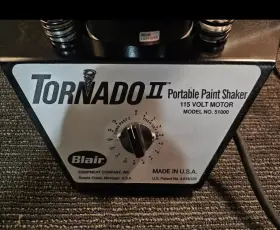 Blair 632175000556 Tornado Ii Paint Shaker 51000 120v Portable For Mixes Gallon Quart Pint