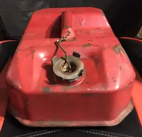 1234567 Blitz Vintage 1985 Fuel Can Usmc 1.5 Gal 5.7 L Gas Box With Marked Cap