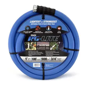 Bsalone100 Blubird 10010035 Ag-lite 1 Inch X100ft Hot/cold Water Polyester Braided Rubber Hose