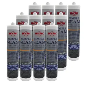 B500g Blysk Sprayable Seam Sealer Gray Auto Rubber Base 12 Pack