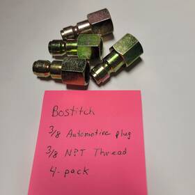 Bostitch Ap-38 3/8 Inch Automotive Plugs 3/8in Npt Female Thread 4-pack
