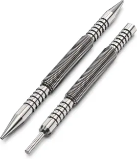 Brand Glieskir 723735650868 Spring Loaded Nail Set Tools 2-pcs Dual Head Setter And Hinge Pin Punch