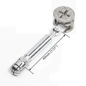 Brand Rowland Harbor 786592098426 30 Packs Furniture Board Cam Fitting With Dowel And Pre-inserted Nut Silver