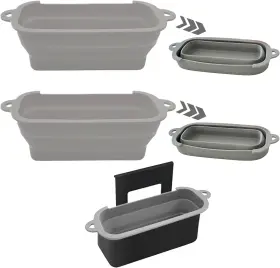 Dyh-02 Brand Semetor 2 Pack Blackstone Silicone Grease Cup Liners For 36 28 22 17 Inch Gray
