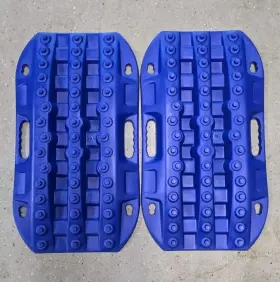 Rtk3-blue-frd-aut Bunker Indust Off-road Recovery Tracks Traction Boards Mat 4x4 Jeep Utv Mud Blue