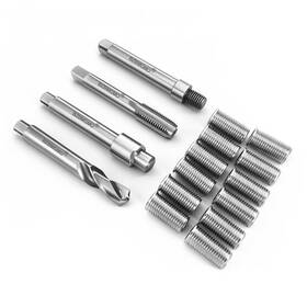 Bzbmgmo Bzb-m11-1.5 28mm M11x1.5 Thread Repair Kit 12 Stainless Inserts 28mm Hss Tools