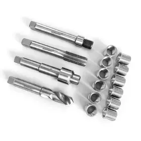 Bzb-m14-1.5 Bzbmgmo 12.7mm M14x1.5 Thread Repair Kit 12 Stainless Inserts Hss Tools