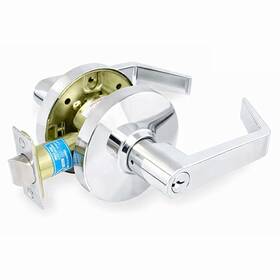 Cal-royal Cgn0026 Cal-royal Cgn00 Us26 Bright Chrome Entrance Heavy Duty Cyl. Lever