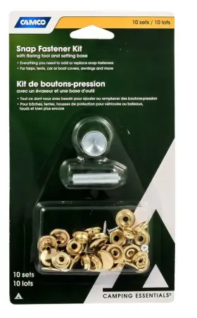 51007 Camco Snap Fstnr Kit 10pk W Tool Bil