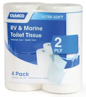 Camco Mfg 014717402743 Rv And Marine Toilet Tissue 2-ply 4-pk. 40274