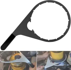 482017 Camoo 8 Inch Fuel Filter Collar Vent Cap Wrench Metal For Davco Pro Black
