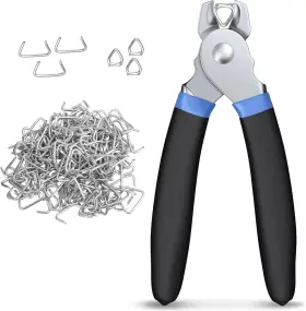 Cam056 Camway Hog Ring Plier 300 Pcs Galvanized Rings Black Blue