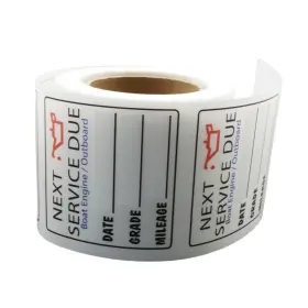 Candy Marine 111201855236 200pcs 2 Inch X Car Oil Change Next Service Due Reminder Sticker Written Decals