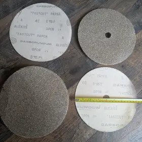 Carborundum 055395181735 Fastcut D 115 F 8 Inch Sandpaper Disks - 100 Count Pack