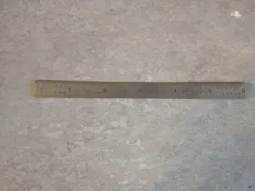 3070 Central Tools Vintage Inc. 6 Inch Rigid Fractional Pocket Ruler