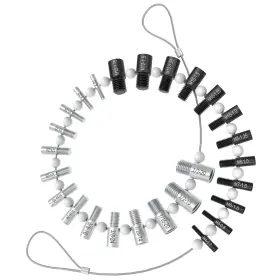 117127 Cke Nut And Bolt Thread 26 Gauges - 14 Inch 12 Metric Sliver Black