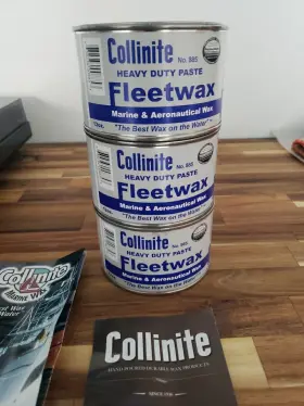 Col-885-12ozx3 Collinite Marine 885 Fleetwax Heavy Duty Paste Can Guard Stains Uv 3 Pack