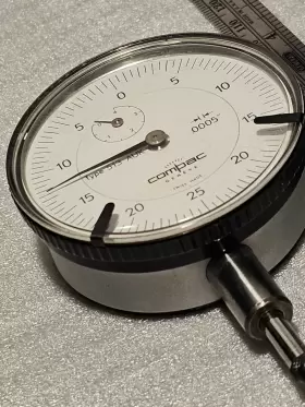 0.0005 Compac 513auk Geneve Swiss-made - Dial Ind. 2.25 Inch Dia White Face .4 Range Grad