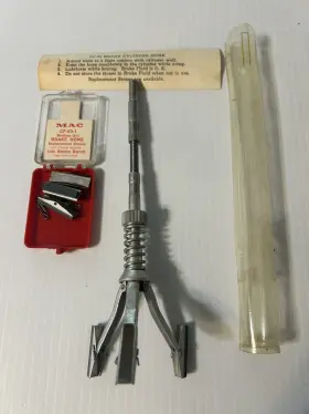 Cf-63 Cornwell Vintage Brake Cylinder Hone And A Set Of New Mac Replacement Stones