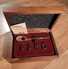 Ts-05s-75sp Cornwell Tools 75th Anniversary Commemorative 24k Gold Plated Set With Wooden Box