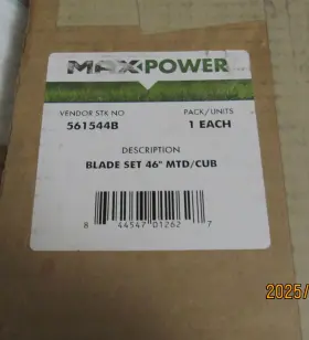 942-04244a Cub Cadet Max Power Set Of Mower Blades For Mtd/cub/troy Bilt-942-04290-942-04244a-others