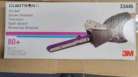 Cubitron 33446 3m-33446 3m Ii File Belt 1/2 Inch X 18 80 Grit 10 Per Box
