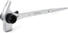 Dakcos 774696554344 19mm X 22mm Scaffold Ratchet Wrench 3/4 Inch 7/8 Multifunctional Spud Silver