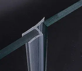 N07-3 Dalrun N07-3/8 Glass Door Side Seal Strip 100 Inch Frameless 3/8 Swing H Type