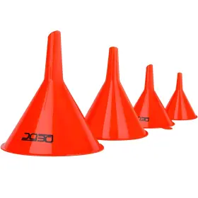 Dedc 704529193778 Oil Funnels Gas Plastic Funnel 4pcs Red