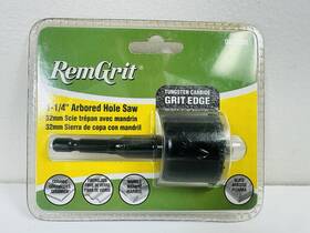 Disston E0104578 Remgrit Tungsten Carbine 1-1/4 Inch Hole Saw Ceramic Fiberglass Marble