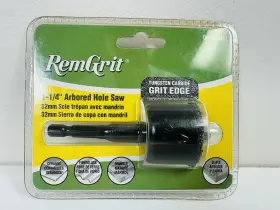 E0104578 Disston Remgrit Tungsten Carbine 1-1/4 Inch Hole Saw Ceramic Fiberglass Marble