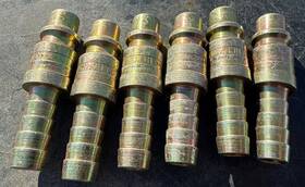 Dixon Valve Dcp2544 Lot Of 6 3/8 X Hosebarb Steel