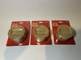227552 Do It Lot Of 3 Packs -12 Pieces 2-1/4 Inch Non Slip Furniture Cups