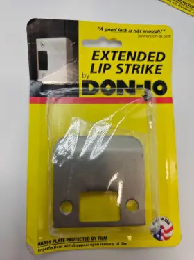 El-175-619 Don-jo El17515 2-1/4 Inch Full Lip Strike With 1-3/4 Extended Satin Nickel Finish