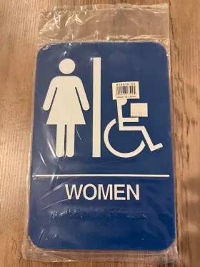 Hs-9070-05 Don-jo Hs907005 Womens/handicap Ada Sign - Inch Women New