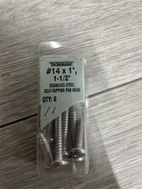 784-185 Dorman Self Tapping Pan Head #14 X 1 Inch 1-1/2 Stainless Steel Lot Of 2
