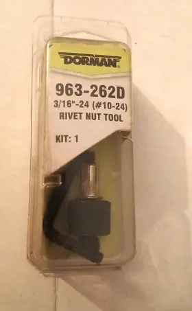 963-262d Dorman Rivet Nut Tool Sae 3/16-24 #10-24