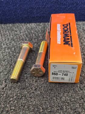 Dorman/autograde 019495867401 Qty 2 860-740 Cap Screw-hex Head-grade 8- 3/4-10 X 4 Inch